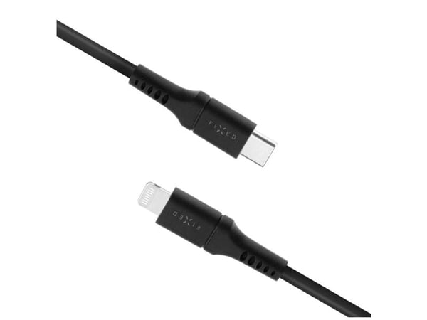 FIXED - Lightning-kabel - 24 pin USB-C hann til Lightning hann - 2 m - MFI-sertifisert - svart