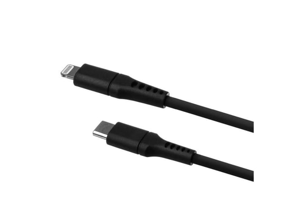 FIXED - Lightning-kabel - 24 pin USB-C hann til Lightning hann - 1.2 m - MFI-sertifisert - svart