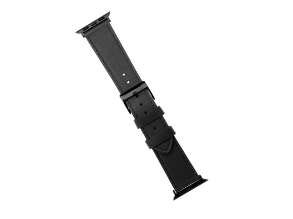 FIXED - Klokkestropp for smart armbåndsur - lær - 165 - 215 mm - svart - for Apple Watch (42 mm, 44 mm, 45 mm, 46 mm, 49 mm)