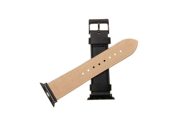 FIXED - Klokkestropp for smart armbåndsur - lær - 165 - 215 mm - svart - for Apple Watch (42 mm, 44 mm, 45 mm, 46 mm, 49 mm)