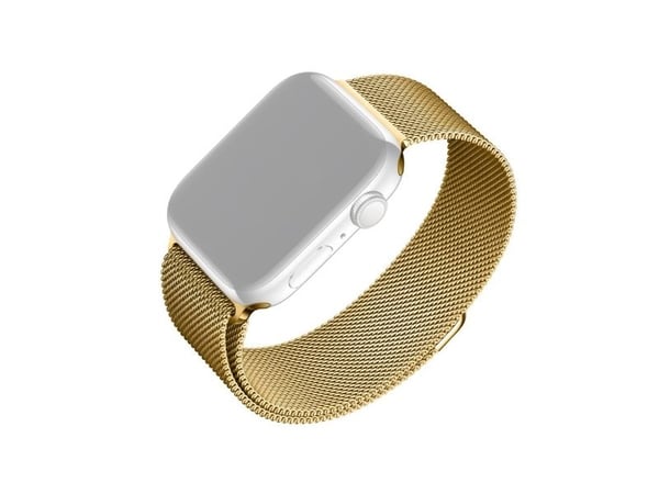 FIXED - Sløyfe for smart armbåndsur - 42/44/45/46/49 mm - gull - for Apple Watch Hermès Series 9, SE 3, Series 10, Series 11, Series 9, Ultra 2, Ul...