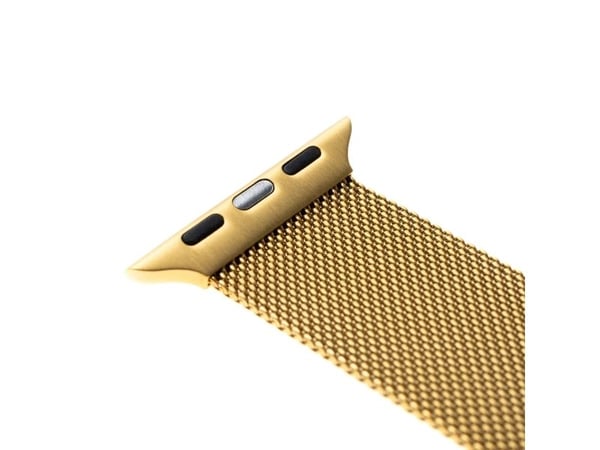 FIXED - Sløyfe for smart armbåndsur - 42/44/45/46/49 mm - gull - for Apple Watch Hermès Series 9, SE 3, Series 10, Series 11, Series 9, Ultra 2, Ul...