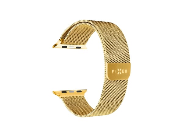 FIXED - Sløyfe for smart armbåndsur - 42/44/45/46/49 mm - gull - for Apple Watch Hermès Series 9, SE 3, Series 10, Series 11, Series 9, Ultra 2, Ul...