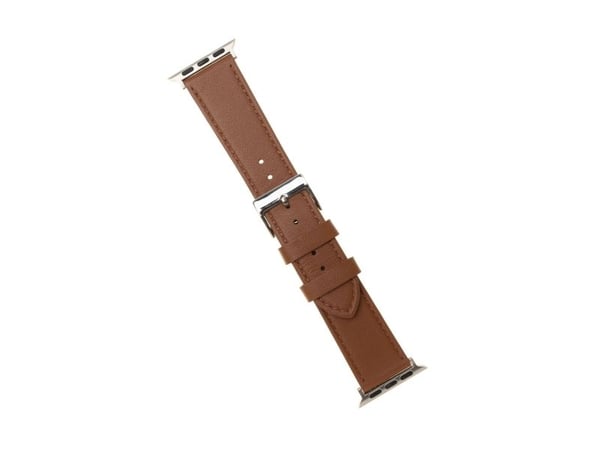FIXED - Klokkestropp for smart armbåndsur - lær - 165 - 215 mm - brun - for Apple Watch (42 mm, 44 mm, 45 mm, 46 mm, 49 mm)
