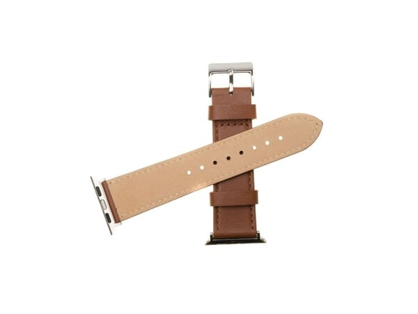 FIXED - Klokkestropp for smart armbåndsur - lær - 165 - 215 mm - brun - for Apple Watch (42 mm, 44 mm, 45 mm, 46 mm, 49 mm)
