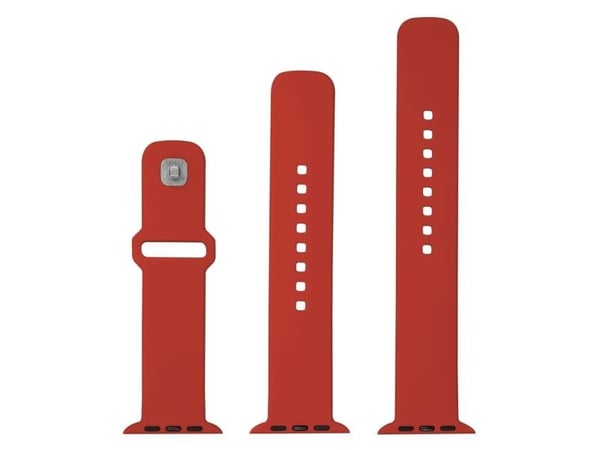FIXED - Klokkestropp for smart armbåndsur - silicone, 42/44/45/46 mm - rød - for Apple Watch Ultra, Ultra 2