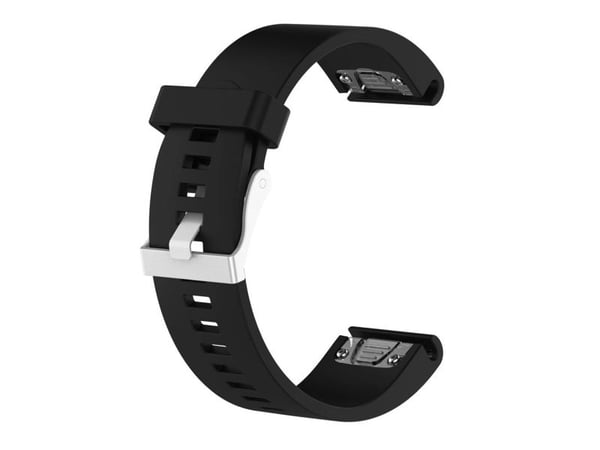 FIXED Silikonihihna Garmin QuickFit Silikonihihna 20mm musta