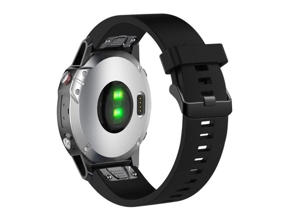 FIXED Silikonihihna Garmin QuickFit Silikonihihna 20mm musta