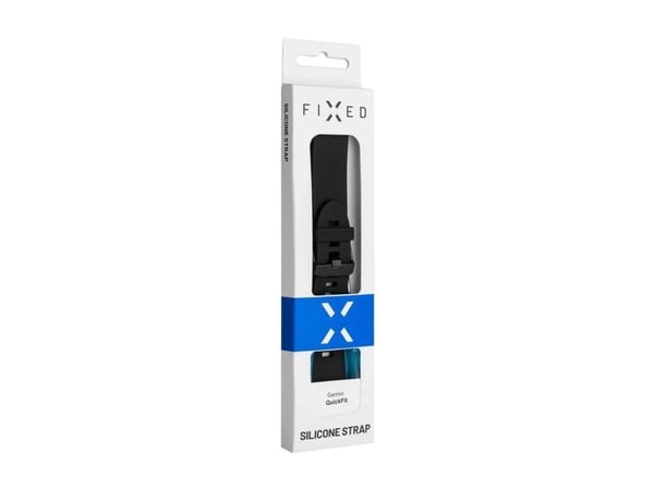 FIXED Silikonihihna Garmin QuickFit Silikonihihna 20mm musta