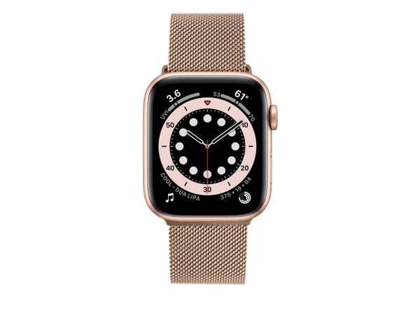 FIXED - Sløyfe for smart armbåndsur - 38/40/41mm - rosagull - for Apple Watch Hermès Series 9, SE 3, Series 10, Series 11, Series 8, Series 9