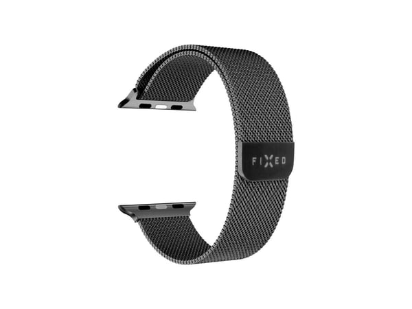 FIXED - Sløyfe for smart armbåndsur - breathable - svart - for Apple Watch (42 mm, 44 mm, 45 mm, 46 mm, 49 mm)