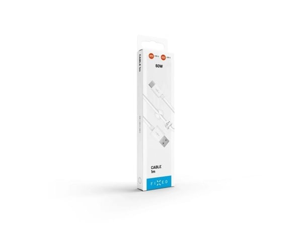 FIXED FIXD-UC-WH, 1 m, USB A, USB C, USB 2.0, 4,8 Gbit/s, Valkoinen