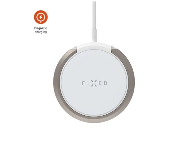 FIXED MagPad - Trådløst ladestativ - 15 watt - 2 A - hvit