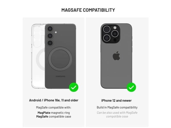 FIXED MagPad - Trådløst ladestativ - 15 watt - 2 A - svart