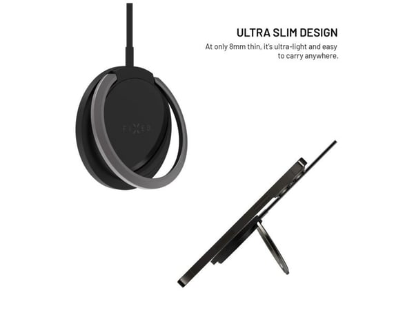 FIXED MagPad - Trådløst ladestativ - 15 watt - 2 A - svart