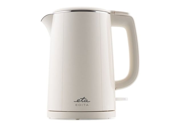 Eta Edita 8595 90010, 1,5 L, 2200 W, Beige, Ruostumaton teräs, Veden tason ilmaisin, Ylikuumenemissuoja