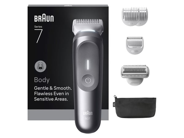 Braun Series 7 BG7550, Våt och torr, Batteri, Grå