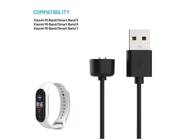 FIXED - Ladekabel for smartarmbåndsur - 24 pin USB-C hann - 1 m - svart