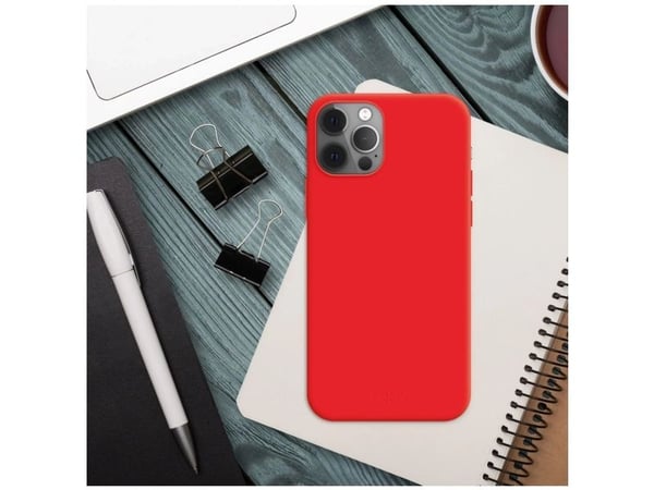 Fixed Story - Baksidedeksel for mobiltelefon - gummiert - rød - for Apple iPhone 16 Plus