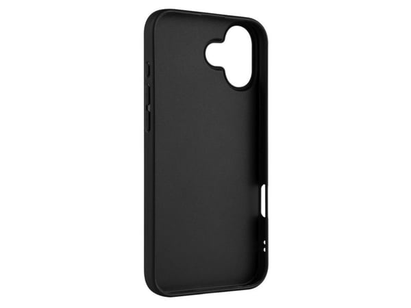 Fixed Story - Baksidesskydd för mobiltelefon - mjukt gummi - svart - för Apple iPhone 16 Plus