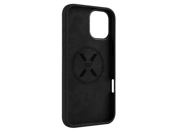 Kotelo Fixed Fixed | MagFlow | Takakuori | Apple | iPhone 16 Plus | Silikoni | Musta | Musta