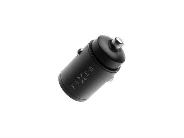 FIXED - Bilstrømadapter - 30 watt - PD 3.0, QC 3.0 - 2 utgangskontakter (USB-C, USB) - svart
