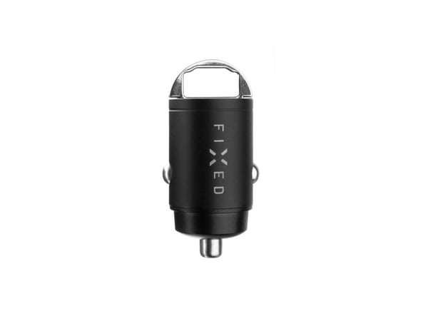 FIXED - Bilstrømadapter - 30 watt - PD 3.0, QC 3.0 - 2 utgangskontakter (USB-C, USB) - svart
