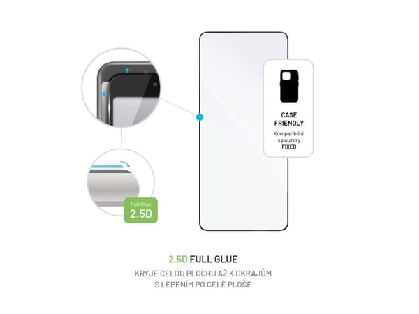 Fast Fast | FIXGFA-1281-BK | Skjermsparer | Xiaomi | Redmi Note 13 Pro 5G/POCO X6 5G | Herdet glass | Svart | 2,5D