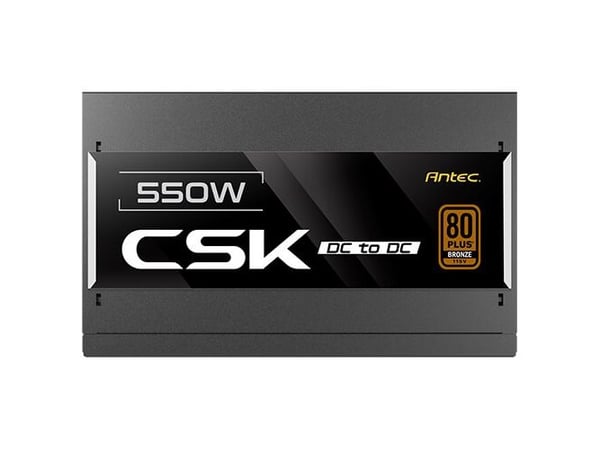 Antec CSK550DC - Strømforsyning (intern) - ATX12V 2.52/ EPS12V - 80 PLUS Bronze - AC 100-240 V - 550 watt - aktiv PFC - Europa