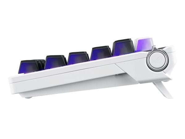ASUS ROG Azoth X, 75%, Ledning & Trådløs, USB + RF Wireless + Bluetooth, Mekanisk nøkkelbryter, RGB LED, Sort, Hvit