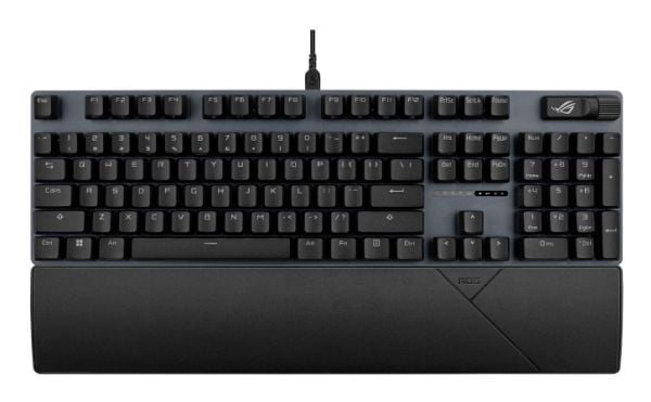 ASUS ROG Strix Scope II X, Full størrelse (100 og), Koblet med ledninger (ikke trådløs), USB, Mekanisk nøkkelbryter, RGB LED, Sort