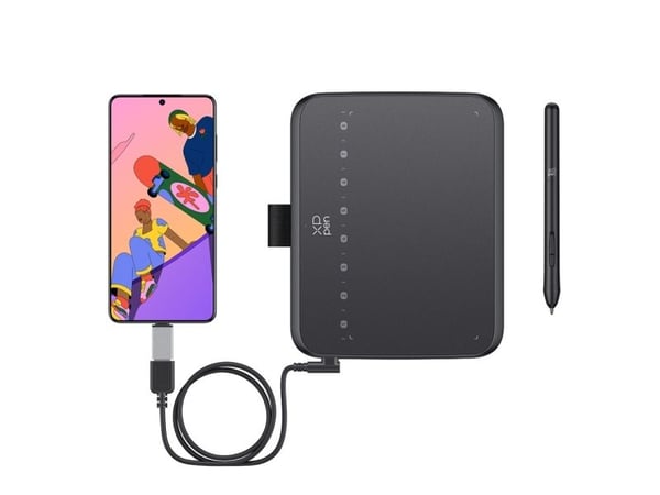 XPPen Deco 640 Drawing Pad, Kabel & Trådlös, 5080 lpi, 160 x 90 mm, USB, Penna, 1920 x 1080 pixlar