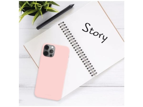 Etui med korrigert historie | Bakdeksel | Apple | iPhone 16e | Gummi | Rosa