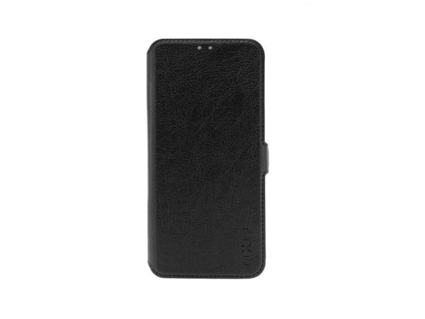 FIXED Topic - Lommebok for mobiltelefon - termoplast-polyuretan (TPU), polyuretanlær - svart - for Xiaomi Redmi 14C
