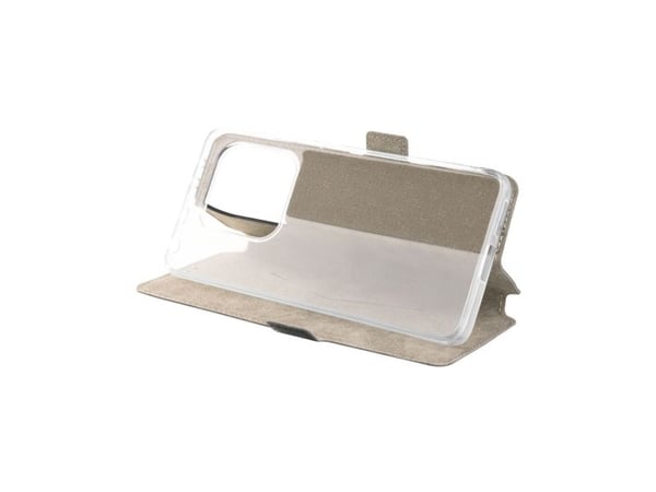 FIXED Topic - Lommebok for mobiltelefon - termoplast-polyuretan (TPU), polyuretanlær - svart - for Xiaomi Redmi Note 14