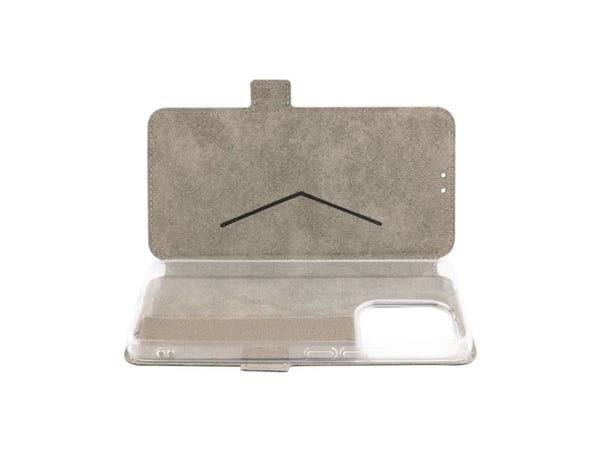 FIXED Topic - Lommebok for mobiltelefon - termoplast-polyuretan (TPU), polyuretanlær - svart - for Xiaomi Redmi Note 14