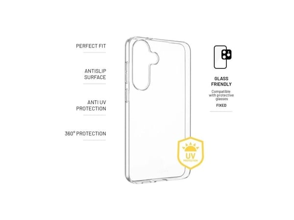 Sak Fixed Fixed story AntiUV | Bakside | Samsung | Galaxy S25+ | TPU | Gjennomsiktig