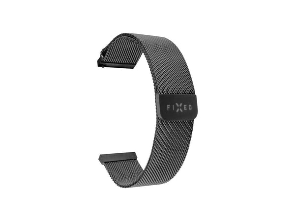 FIXED - Sløyfe for smart armbåndsur - 18 mm, hurtigfrigjøring - svart