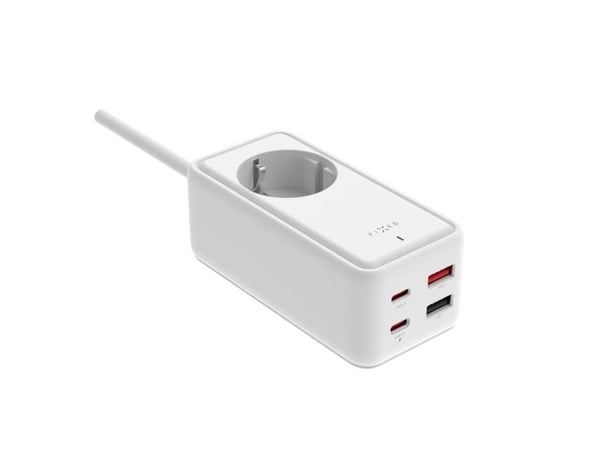 Fast lader FAST GaN III ladelist - 2xUSB-C/2xUSB, 1,5m, PD 65W, hvit - Sikkerhet garantert. Enkle avdrag. Gratis frakt fra PLN 170.