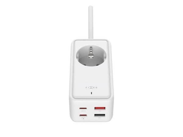 Fast lader FAST GaN III ladelist - 2xUSB-C/2xUSB, 1,5m, PD 65W, hvit - Sikkerhet garantert. Enkle avdrag. Gratis frakt fra PLN 170.