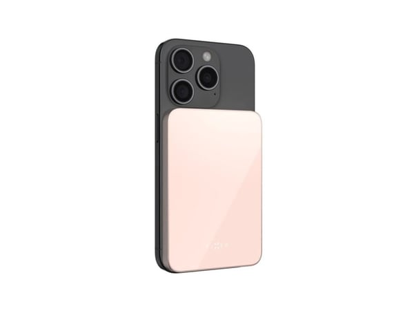 Kiinteä MagZen 5 Crystal Qi2 standardi 5000 mAh vaaleanpunainen