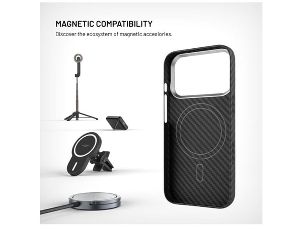 FIXED MagVelar, Suojus, Apple, iPhone 17 Pro, 16 cm (6.3"), musta