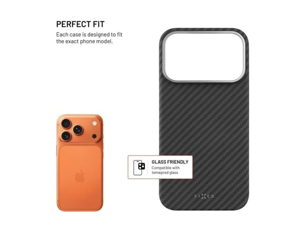 FIXED MagVelar, Suojus, Apple, iPhone 17 Pro, 16 cm (6.3"), musta