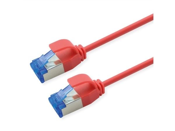 ROLINE 21.15.4301-100, 1 m, Cat6a, S/FTP (S-STP), RJ-45, RJ-45, Röd
