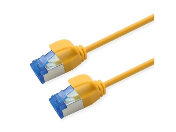 ROLINE 21.15.4321-100, 1 m, Cat6a, S/FTP (S-STP), RJ-45, RJ-45, Gult
