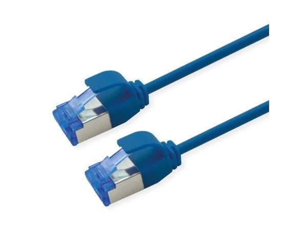 ROLINE 21.15.4341-100, 1 m, Cat6a, S/FTP (S-STP), RJ-45, RJ-45, Blå