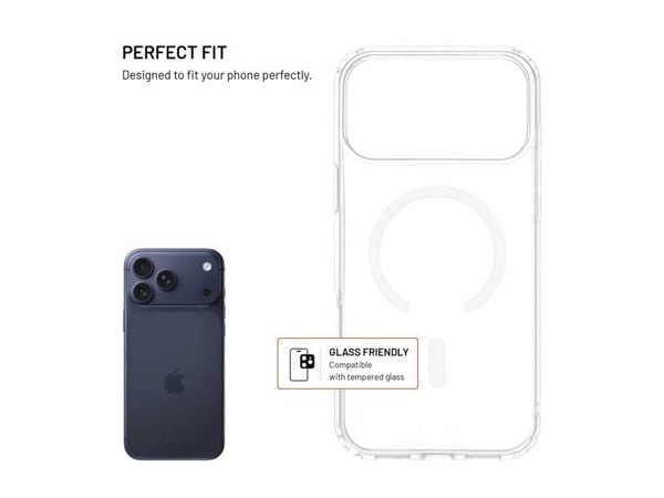 FIXED MagPure, Suojus, Apple, iPhone 17 Pro Max, 17,5 cm (6.9"), Läpinäkyvä