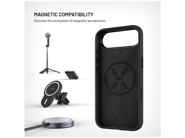 FIXED MagFlow, Suojus, Apple, iPhone Air, 16,5 cm (6.5"), musta
