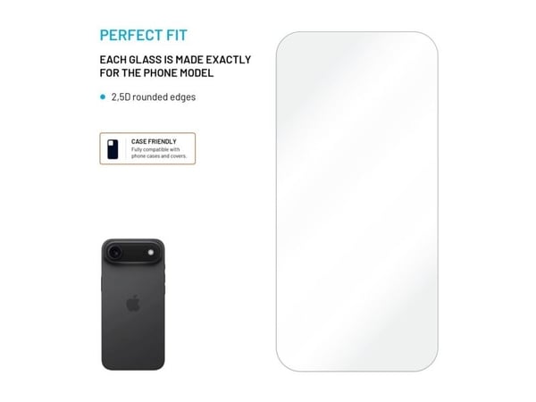 FIXED - Skjermbeskyttelse for mobiltelefon - 2.5D - glass - blank - for Apple iPhone Air