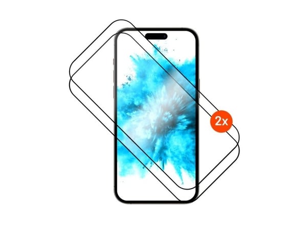 FIXED - Skjermbeskyttelse for mobiltelefon - full cover, with applicator - 2.5D - glass - rammefarge svart - for Apple iPhone 17 Pro Max